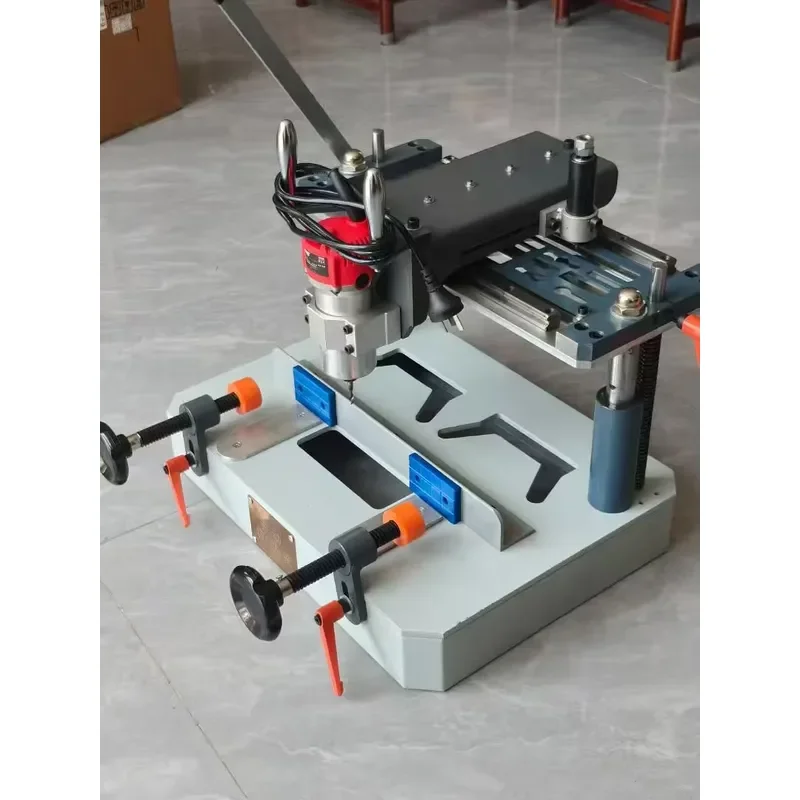 Manual Portable Drilling Milling Machine for Glass Door Window Copying Easy Operation Economical Tool for Home DIY Repair