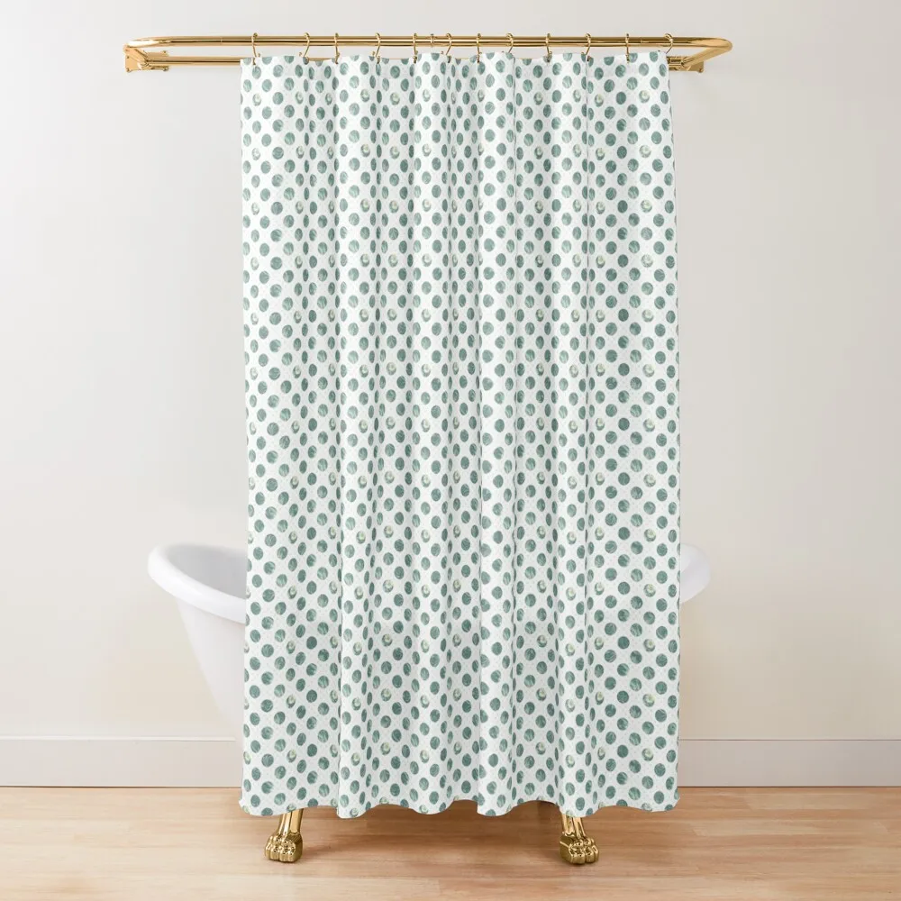 

EUCALYPTUS POLKA DOTS Shower Curtain Modern Accessory Bathrooms Bathroom Box Bathroom Decor For Bathroom Curtain