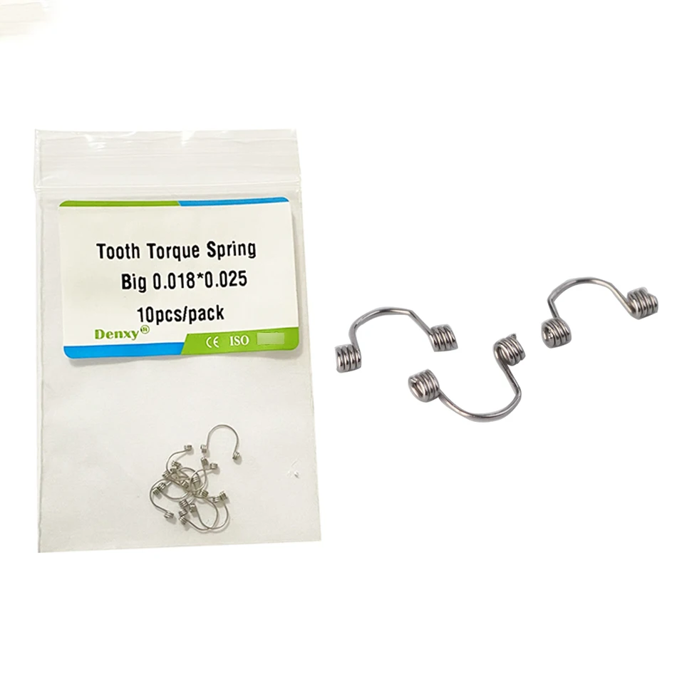 Denxy 30 Stück Kieferorthopädische Torsionsfeder für einzelne Frontzähne, Kieferorthopädischer Draht, Anteriorer Kieferorthopädischer Bracket – Detail 7