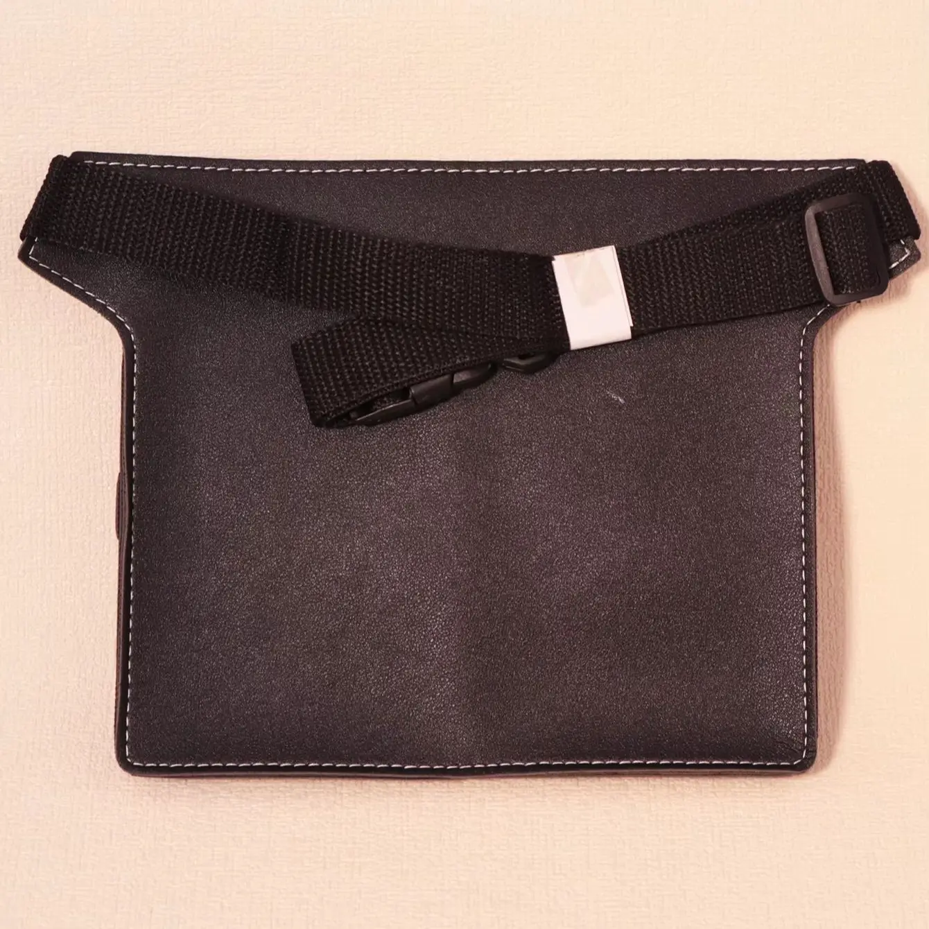 Hair clipper bag clip comb bag hair clipper leather cover salon belt PU leather bag, Special for real hair wigs