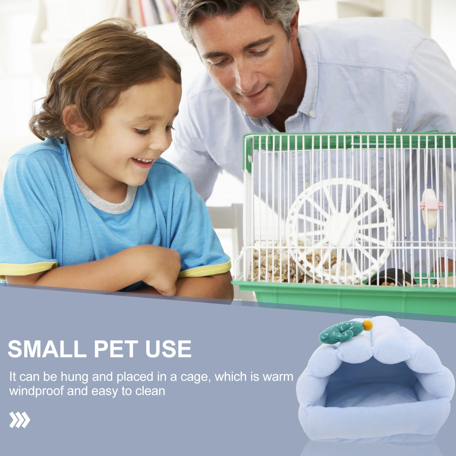 

1Pcs Hamster Warm Cotton Nest Winter Small Pet Suitable for Sofa Car Bed Pet Sleeping Rest Bed Hamster