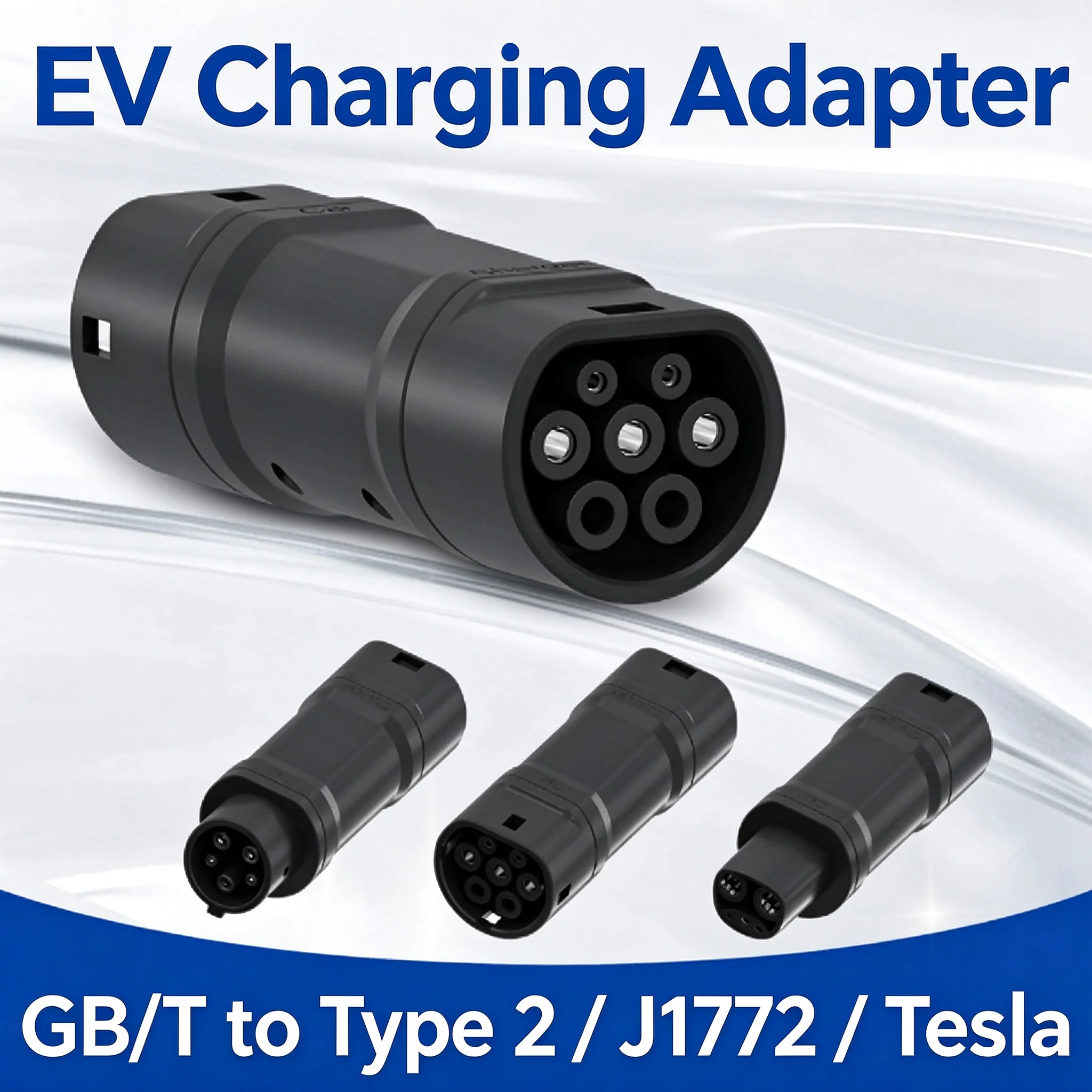 EV Charging Adapter GB/T to UK US Tesla Standard Portable Electric Car Charger Connector