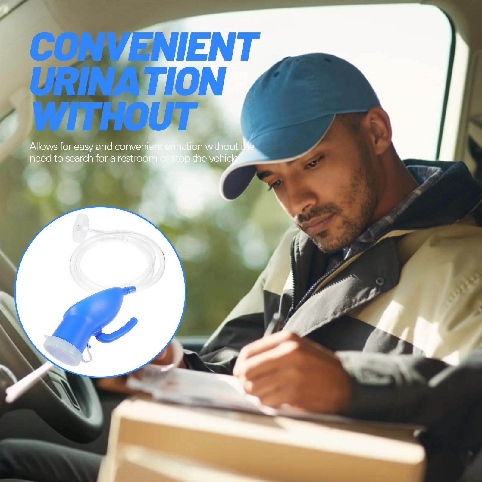 

Male Urinal Portable Pee Bottle Large Capacity Thickened Material Reusable Spill Proof Car Travel Urinals for Men Outdoor