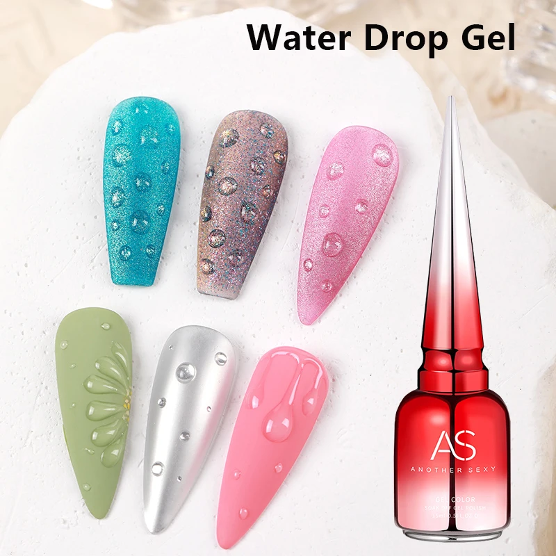 AS 15 ml Diamond Top Coat Gel-Nagellack, Soak Off UV-LED-Gel-Nagellack, kein Abwischen, hochglänzendes, gehärtetes Decklack-Gel