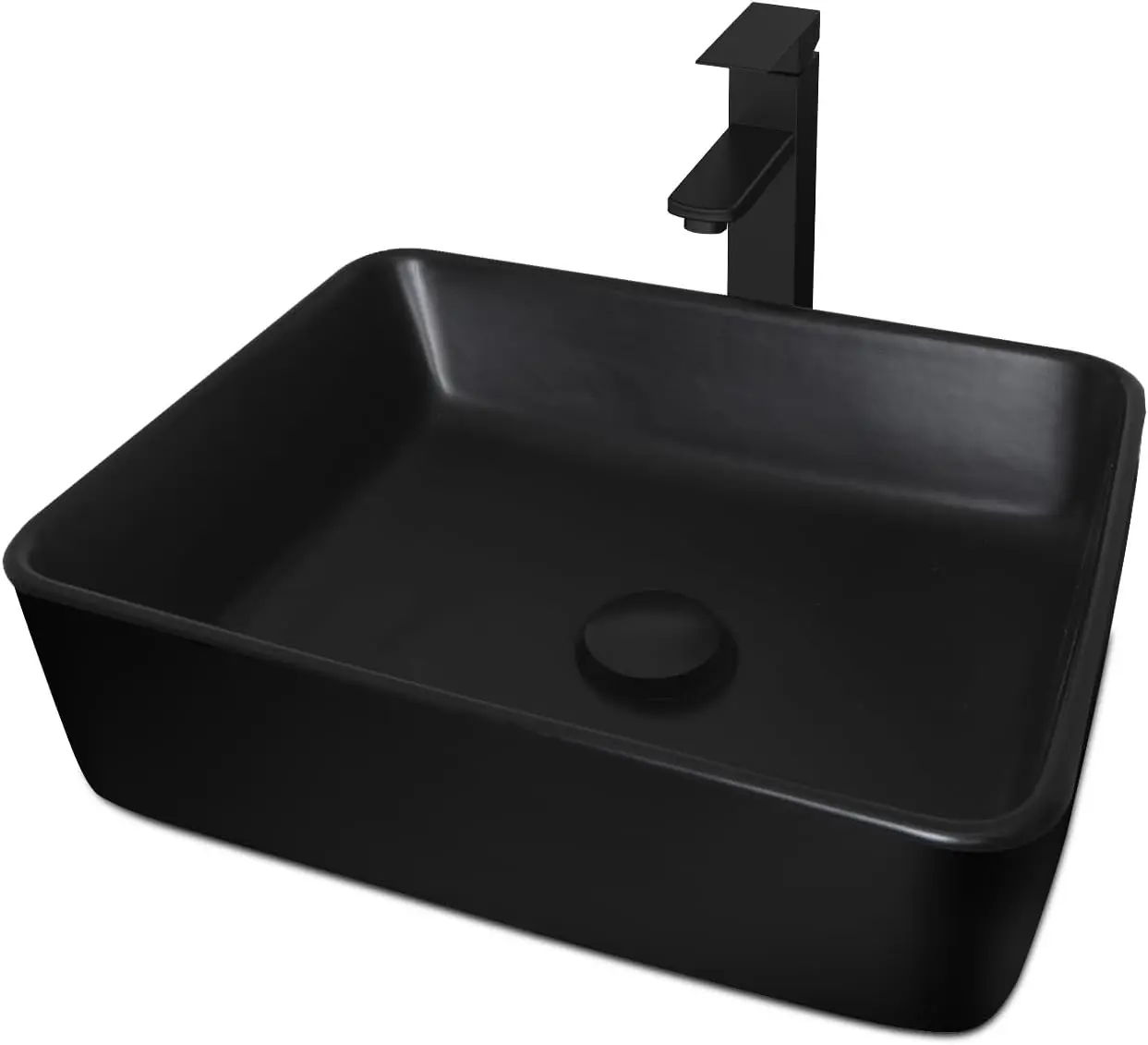Ceramic Bathroom Sink, Black 19
