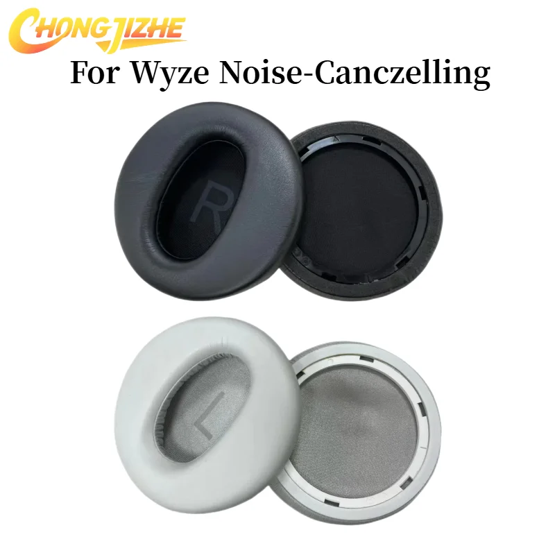 

CHONGJIZHE Replacement Protein Leather EarPads Cushion Cover Earpads With buckle For Wyze Noise-Canczelling Headset repair parts