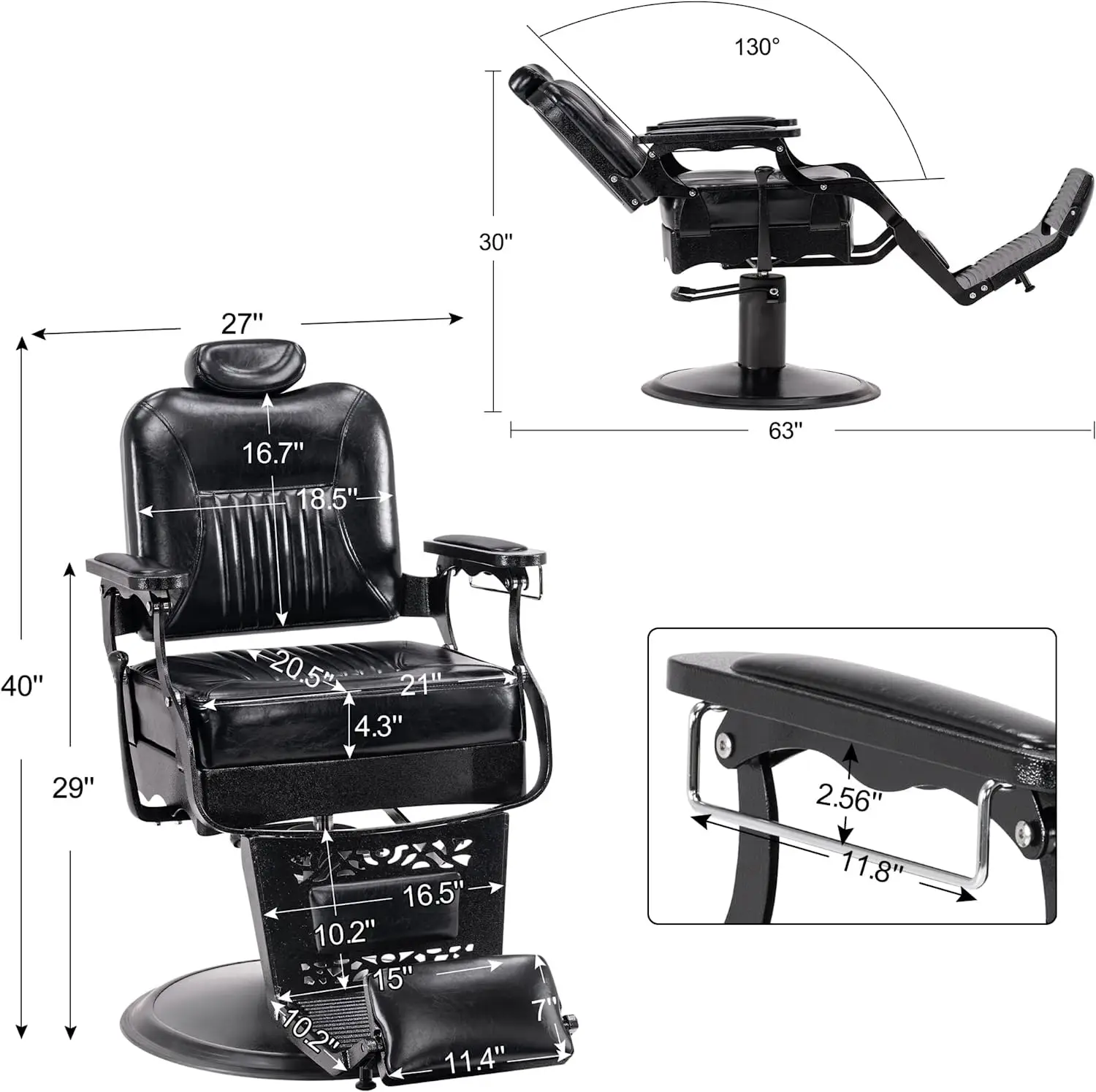 Wholesale Salon Hair Chair Classic Barber Chairs Leather Fashionable Customized Style Beauty Modern Barber Shop Furniture