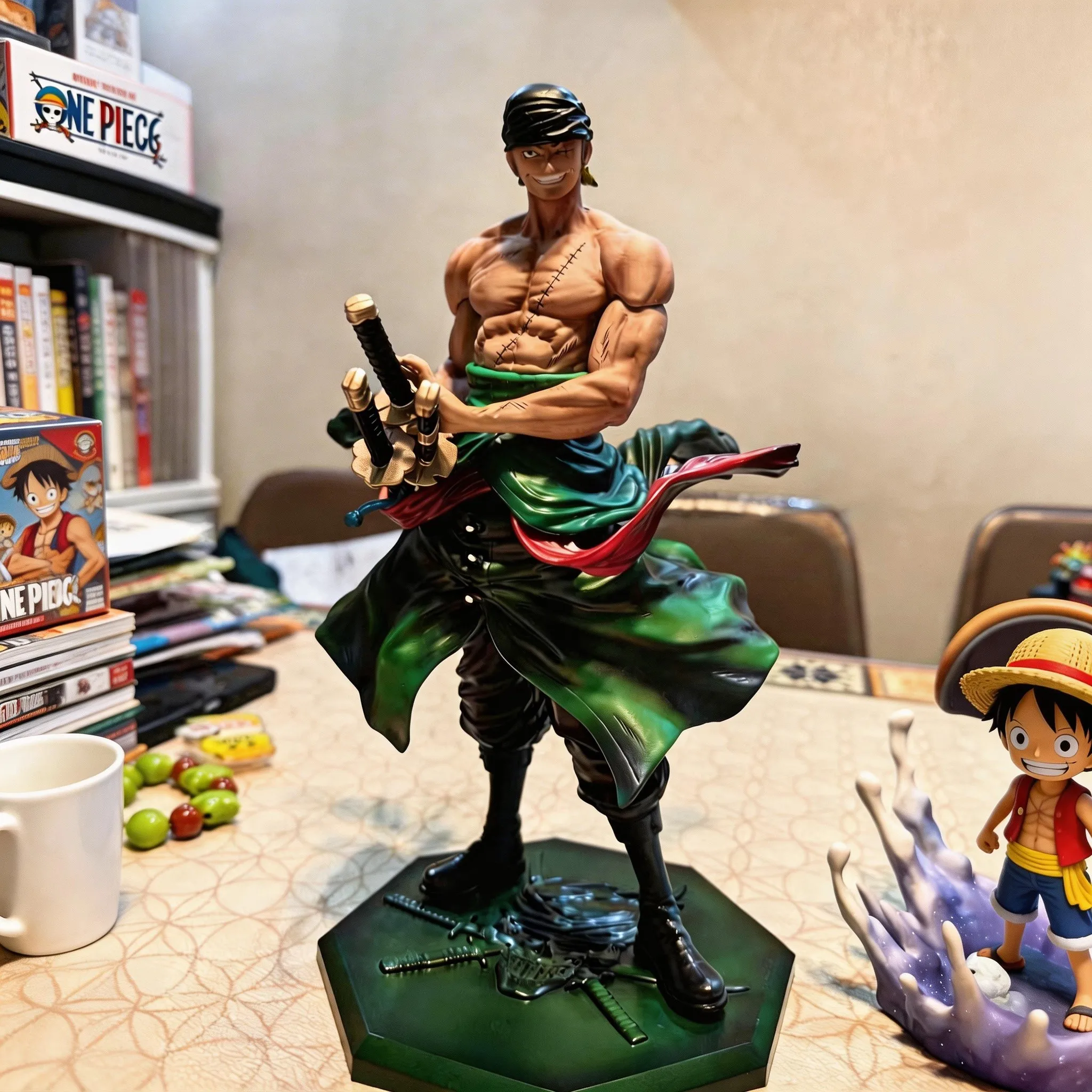 

26cm One Piece Anime Figure Jinshan Roronoa Zoro Figure Pvc Zoro Statue Model Action Figurine Collection Children Gift Toys