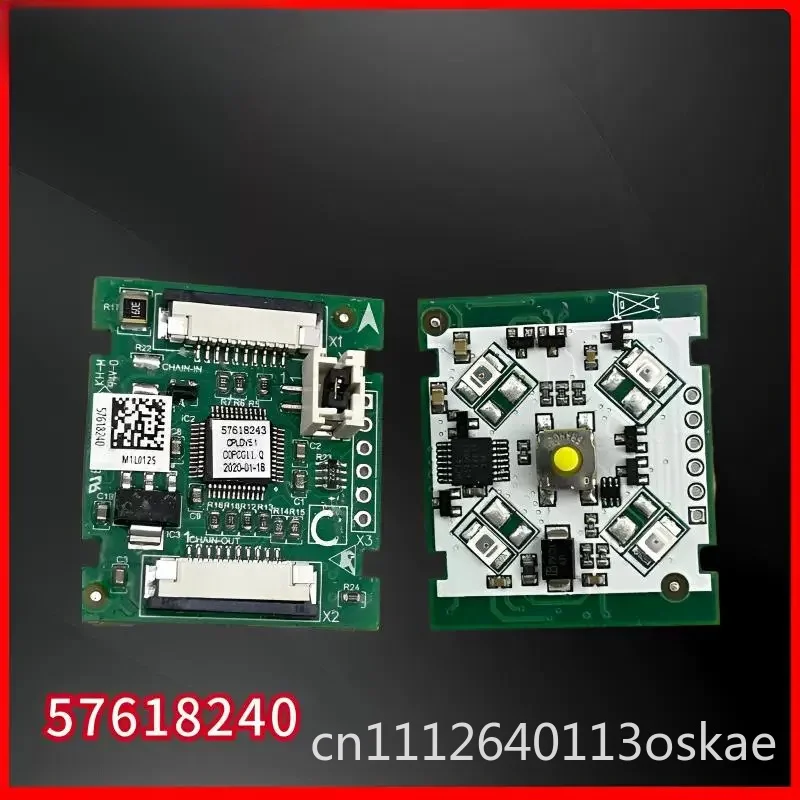 シンドラー製エレベーターの5階ボタンパネル（型番：59324359、57618247、618272、5932436）に適合。
