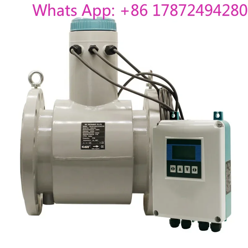 DC24V carbon steel analog  DN200-DN2000 dirty waste water sewage partially filled water flow meter