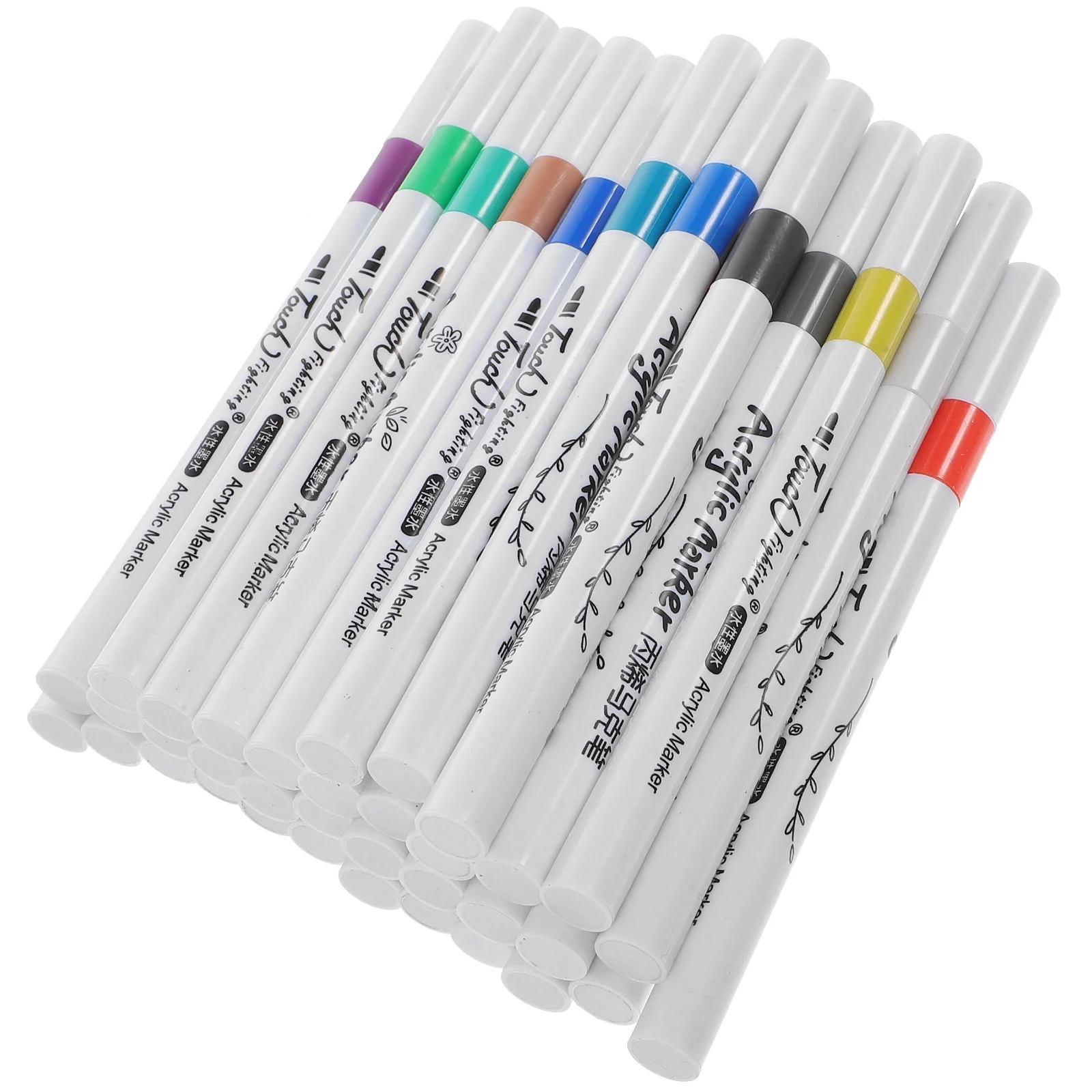 36 Pcs Acrylic Markers Kit Supplies Drawing Pens Paint Propylene Scrapbooking Child