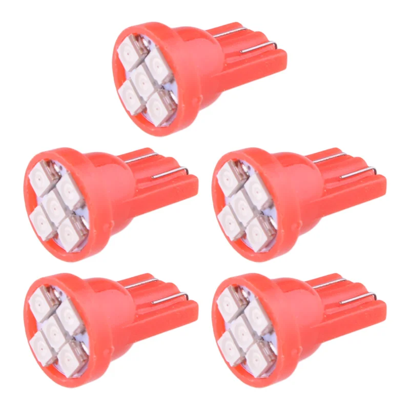 5Pcs T10 Red Gauge Cluster Dashboard LED Bulb Fit for Chevy C10 C20 C30 Truck 1973 1974 1975 1976 1977 1978 1979 1980 1981-1987