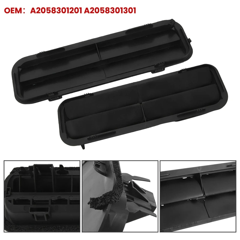 

For Mercedes Benz C300 W205 2015-2020 Car Rear Quarter Pressure Vent A2058301201 A2058301301