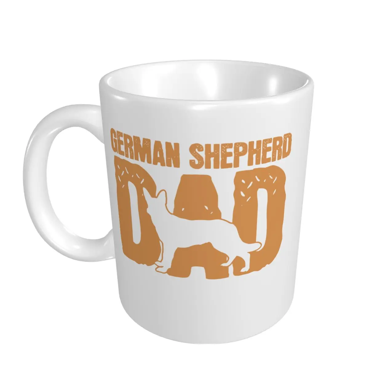 Mark Cup Mug German Shepherd Dad Dog Lover Father's Day Coffee Mugs Tea Milk Water Cup Travel Mugs For Office Home