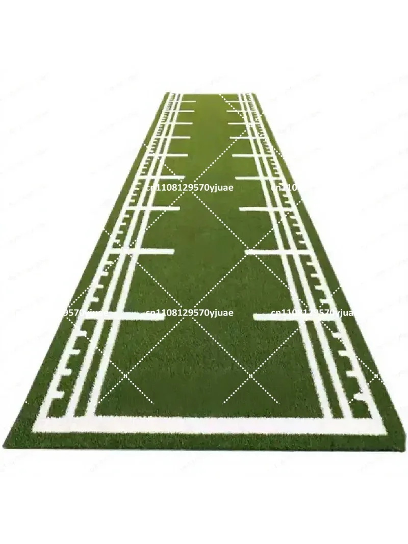 Indoor Private Training Turf Carpet with White Line Track and Scale Mark Sled for Gym Use