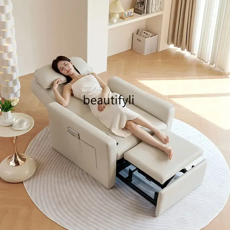 FG10New Arrivals Technolog fabric, living room single electric sofa bed folding dual-purpose, function, leisure recliner