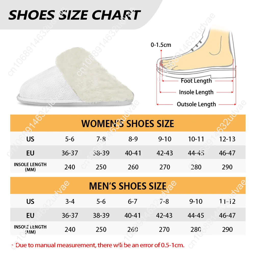 Ed Sheeran Plush Slippers Keep Warm Shoes Mens Womens Home Cotton Bedroom Customized Thermal Lightweight Slipper DIY