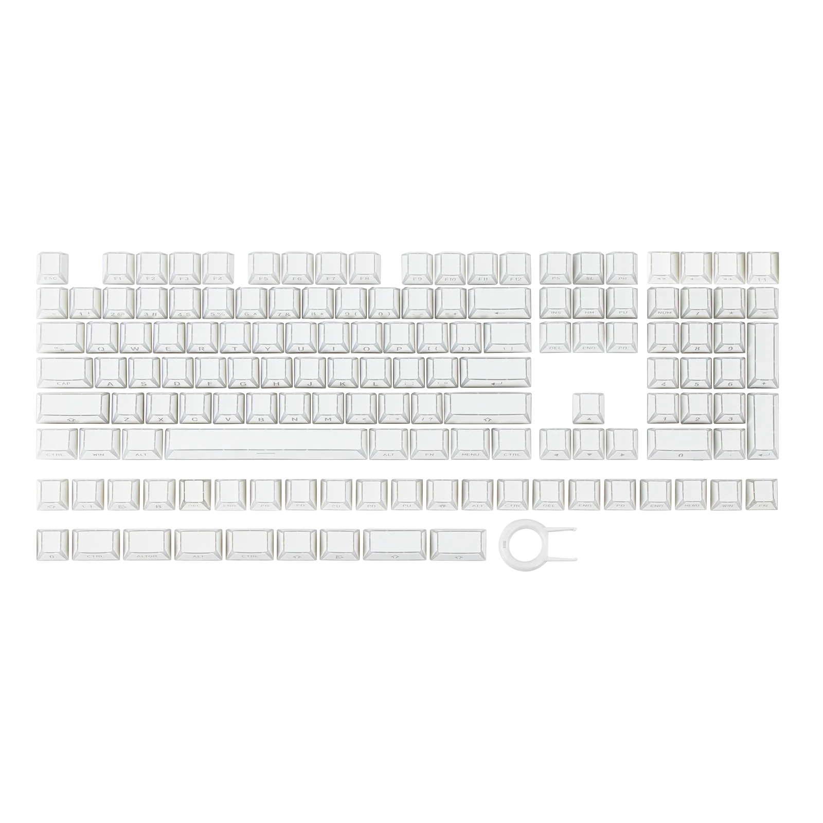 EPOMAKER Phos Keycaps Set 138-Key Cherry Profile Shine Through PBT+PC Keycap for 61/68/84/87/98/100/104/108 ANSI Layout Keyboard