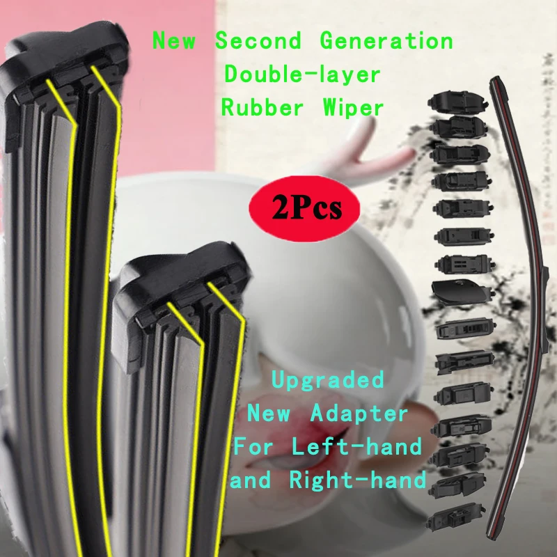 

For ARO 10 240-244 Caprat Spartana SUV Pick Up 1980 1990 1995 2000 2001 2002 2005 2006 Double Rubber Car Windshield Wiper Blades