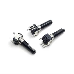 2PCS RK09 Type Single 3Pin A1K A102 A5K A502 A10K A103 Audio Amplifier Mixer Volume Potentiometer D Shaft 23MM