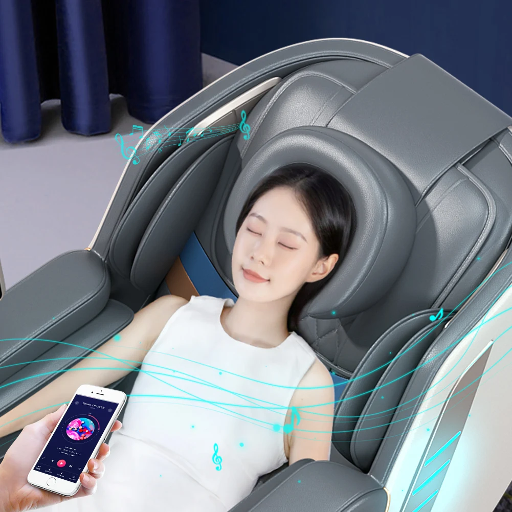 2024 Luxury Electric Massage Chair Full Body 4d Zero Gravity Bluetooth Music Body care chair Heating Massage Chair