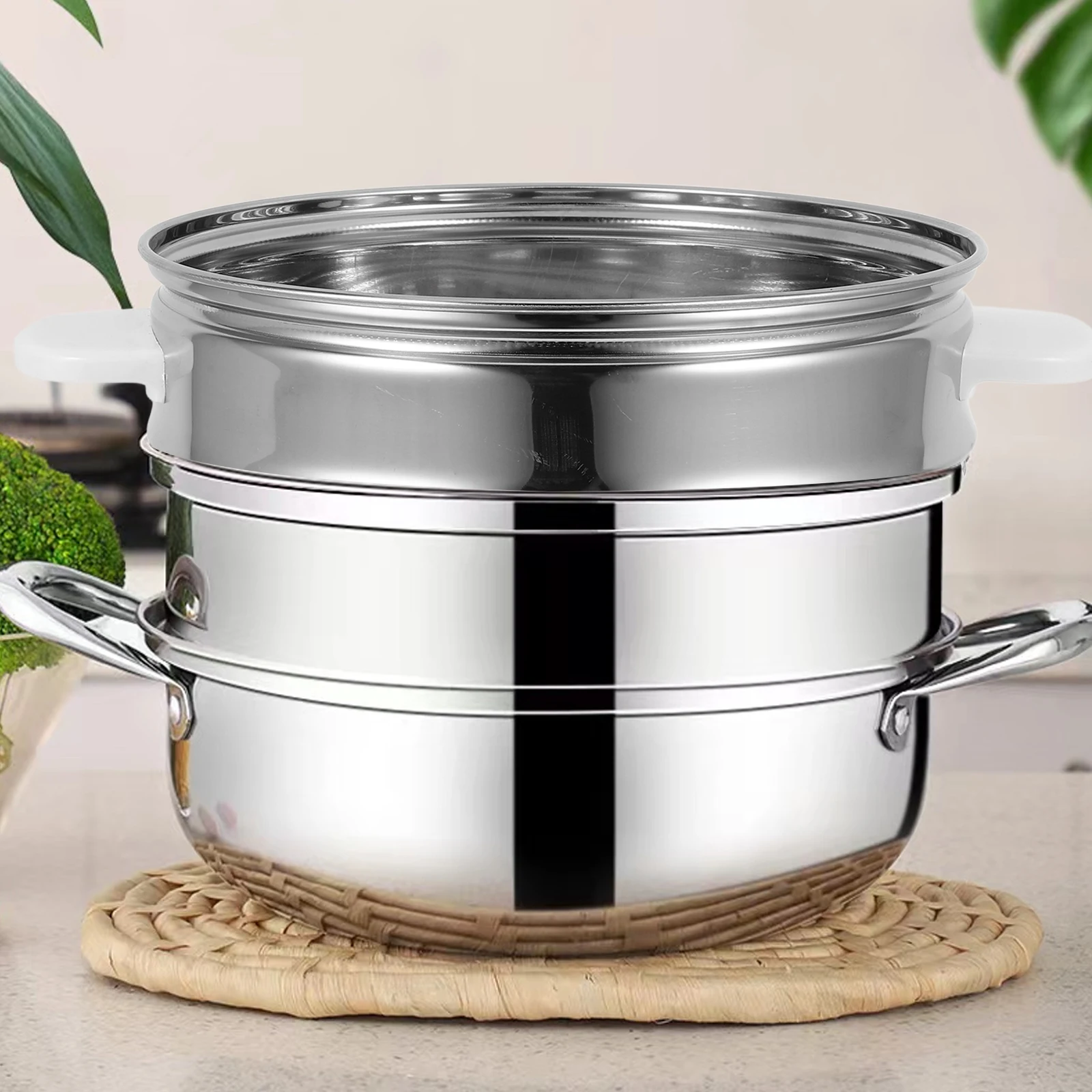 

Food Steamer Basket 20cm Diameter Stainless Steel Steaming Rack Insert for Rice Cooker Eggs Seafood Meat Dim Sum