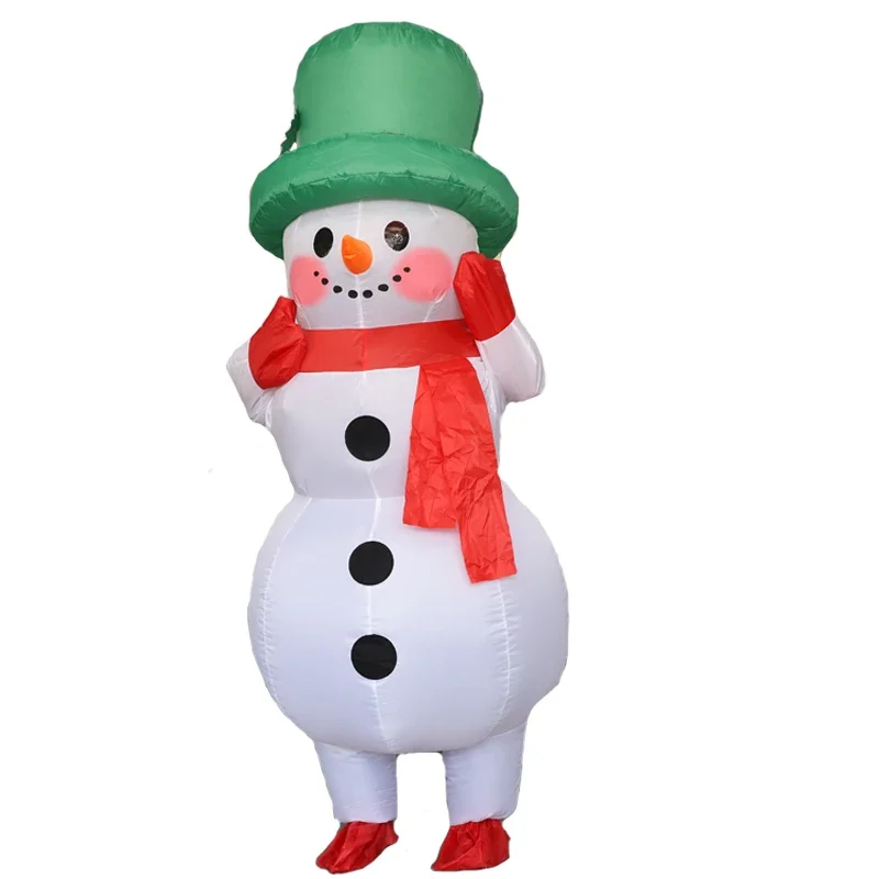 ZA01 هالوين تأثيري التميمة مضحك نفخ زي ثلج سانتا عيد الميلاد كرنفال حفلة لطيف دور اللعب مضحك دعوى ل Za0 @