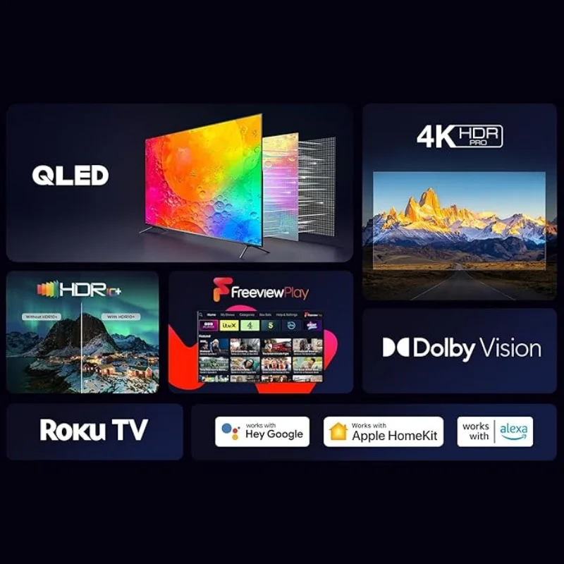 TV TCL QLED Pro Ultra HD, 43RC650K, 43 ", 4K, TV Roku