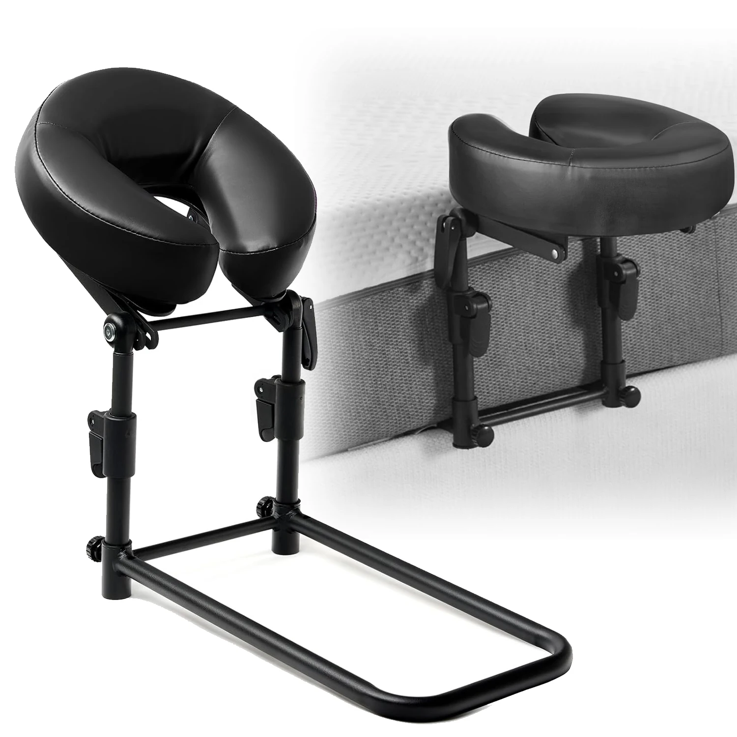 Massage Headrest for Bed, Head Cradle Home Mattress Top Massage Table, Adjustable Face Down Pillow for Salon SPA Massage Bed