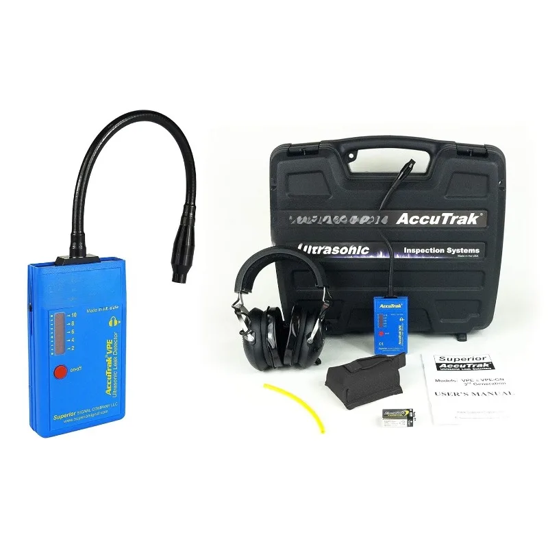 

AccuTrak VPE-GN PRO Gooseneck Ultrasonic Leak Detector Professional Kit, Includes VPE Leak Detector, Headset, Battery,