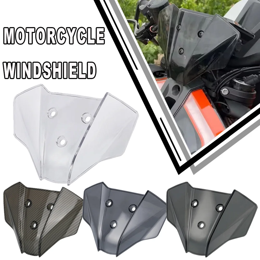 

2023 2024 2025 FOR KTM 1290 SuperDuke R MY20 Motorcycle Windshield Flyscreen 1290 Super Duke R DUKE 125/250/390 Windscreen Guard