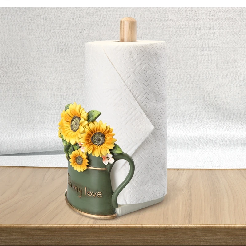 European-style kitchen towel holder vertical dining room roll paper toilet home decoration