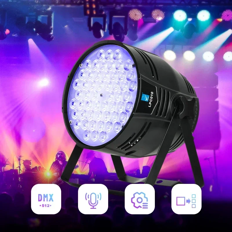 Big Dipper LPC010 54*4W RGBW 4in1 LED Par Light for Wedding Party Performance Multi-purpose Hall