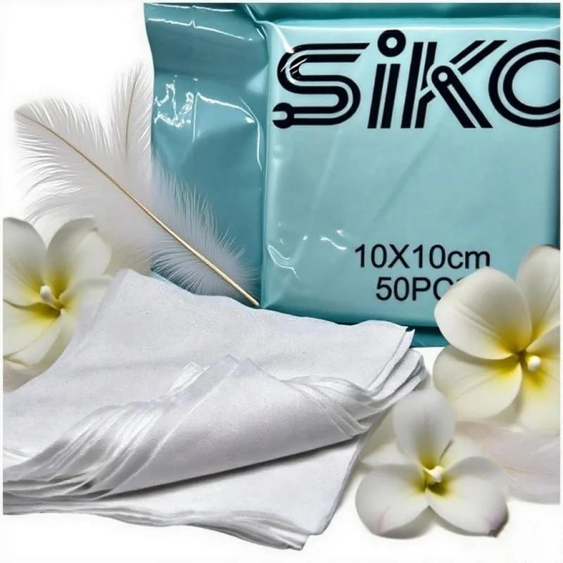 50pcs Premium Dust-Free Cloth Lint-Free Microfiber Cleanroom Wiper for Electronics Phone Laptop PC & Precision Instrument Repair