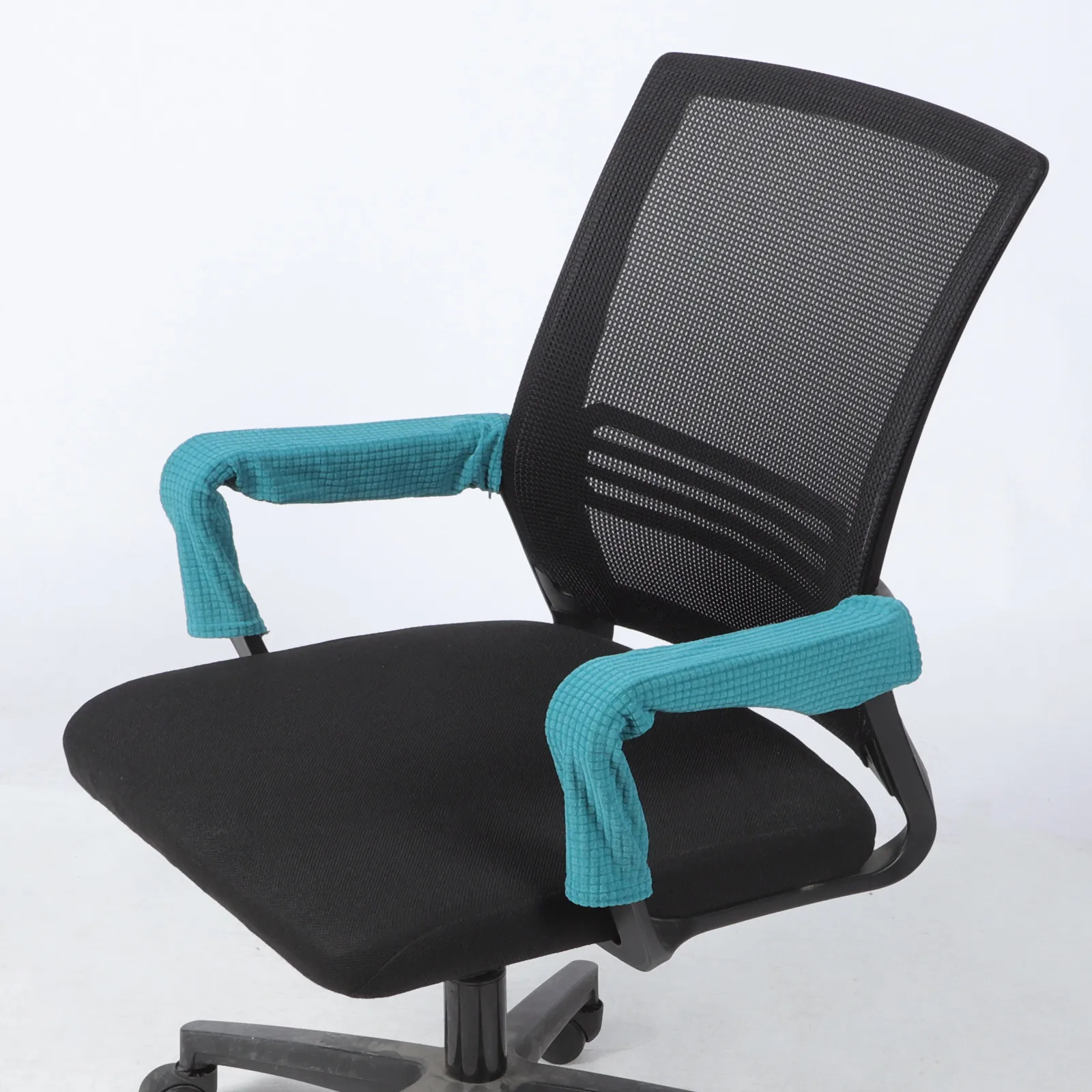 Chair Armrest Cover Thickened Polyester Pad Protective Sleeve Elastic Fit Office Chair Handle Protector Arm Support