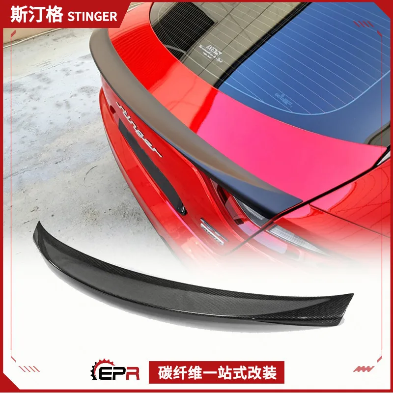

Suitable for KIA Kia Stinger K8 Stinger, Modified Carbon Fiber Type G, Small Pressure Rear Wing
