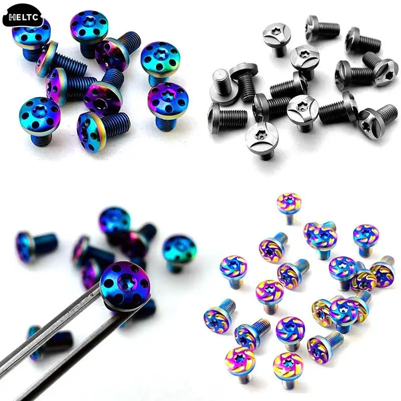 4pcs 1911 Grips Screws Stainless Steel CNC T8 Plum Screw 1911 Roasting Blue Grip Nail