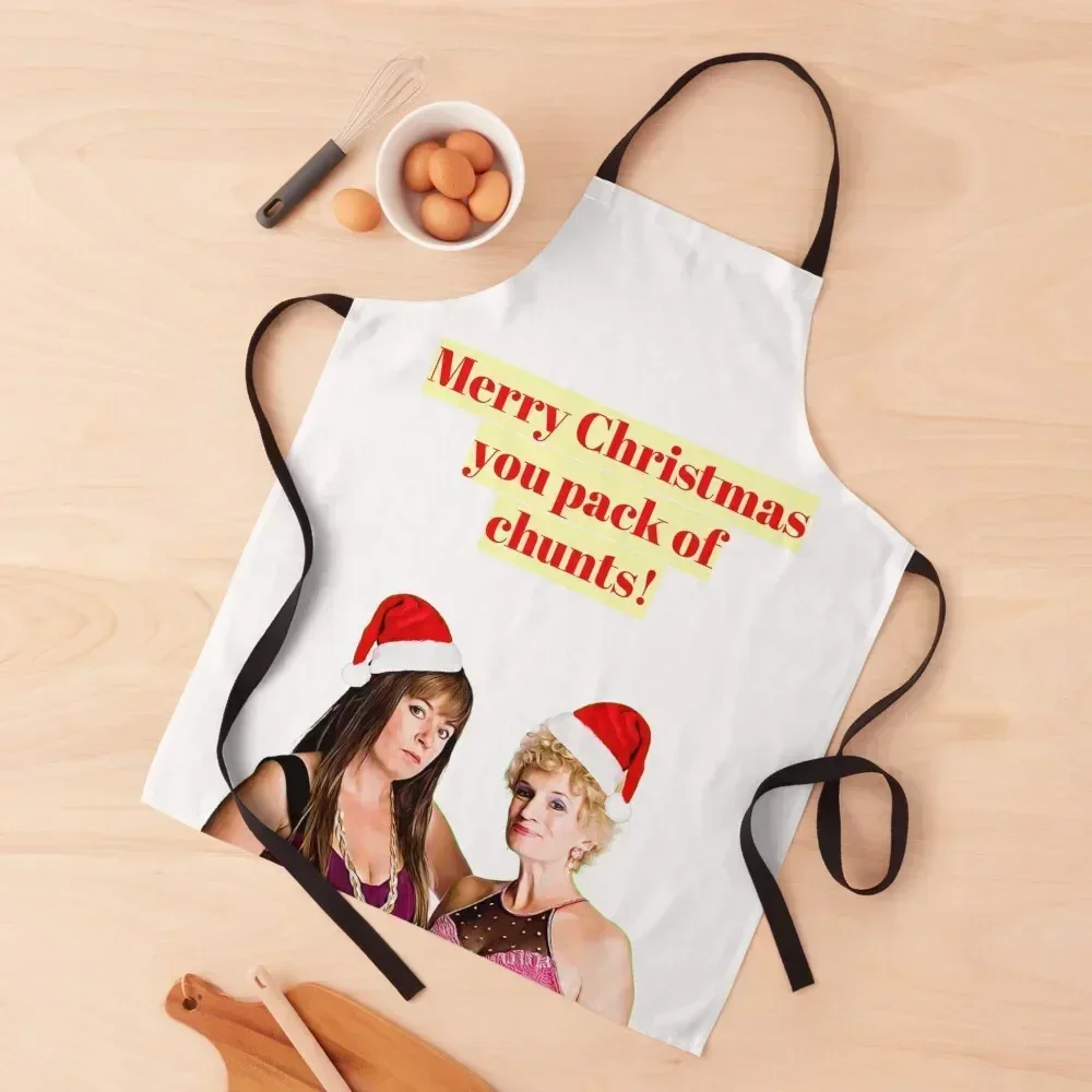 

Kath and Kim Christmas - Merry Christmas you pack of chunts Apron Womens Dresses Things For The Kitchen Kitchen Tools Apron