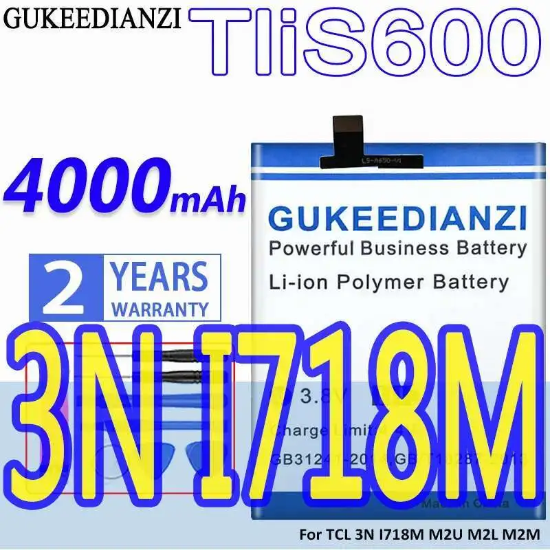 

Good Low-Temperature Performance Tlis600 Metal Version Mobile Phone Battery 4000Mah For Tcl 3N I718M M2U M2L M2M Long-Lasting