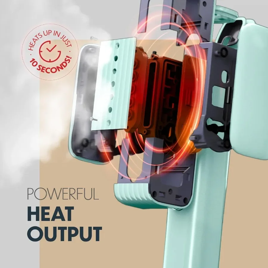 مكواة بخار محمولة للسفر في الملابس: مزيل تجاعيد قماش فعال مع قفاز مقاوم للحرارة 18 ثانية تسخين سريع 90 مل لون ماء #4