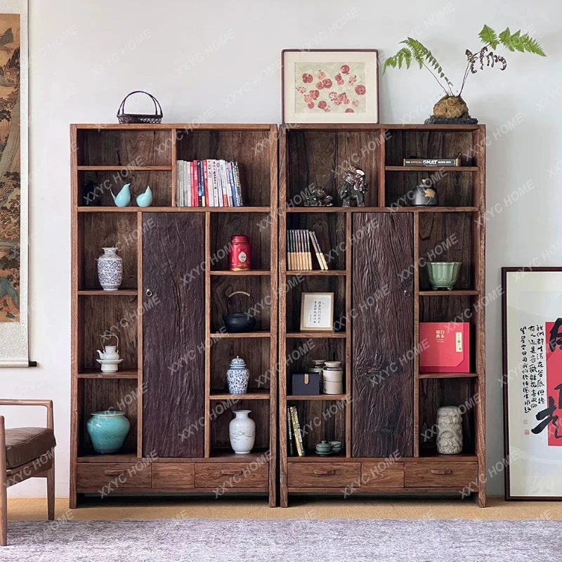 

Q Bogu Frame Solid Wood Weathering Storage Cabinet
