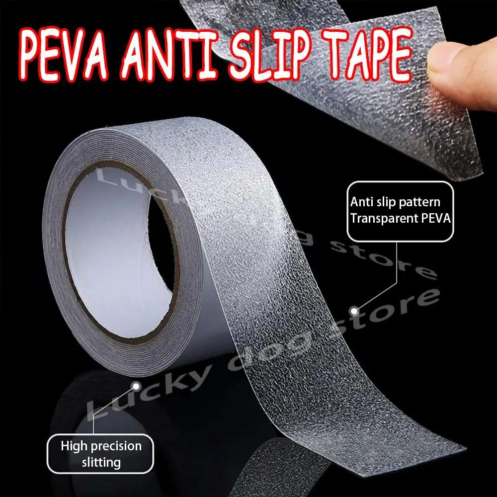 PEVA anti slip tape, waterproof, strong adhesive, transparent, comfortable for bare feet, suitable for bathtubs, boats, stairs