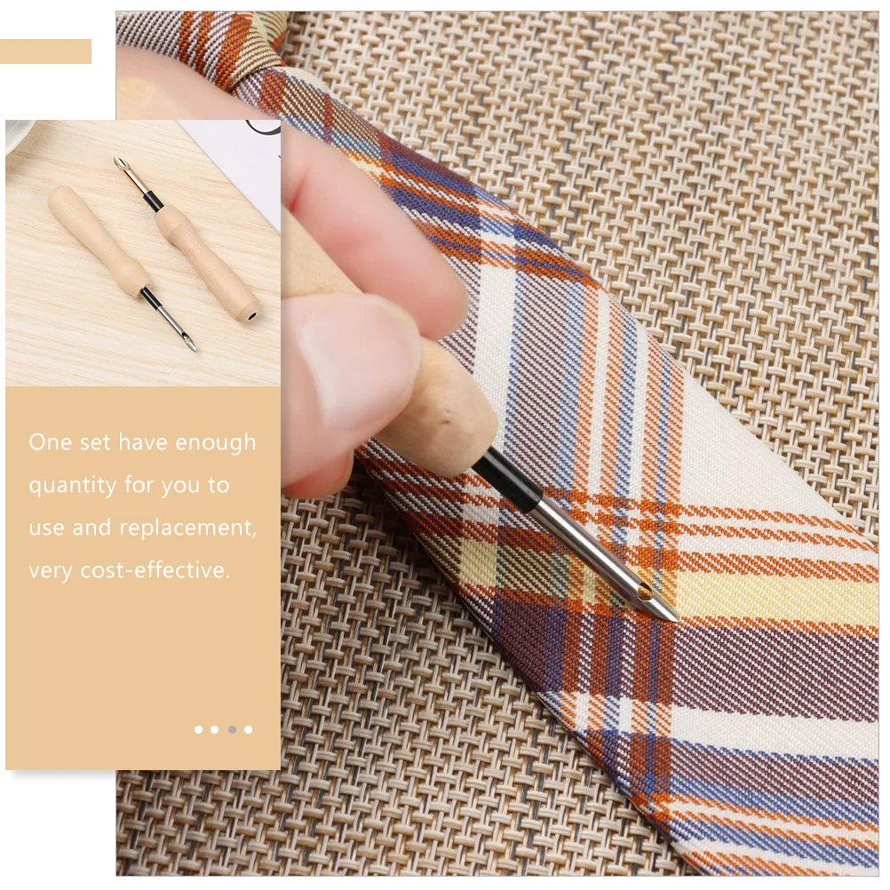 

5pcs Punch Needle Kit Safe Durable Excellent Texture Fine Workmanship Practical Wool Embroidery Smooth Surface Comfortable Grip