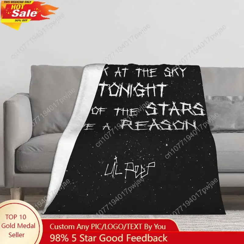 ليل اللمحة ستار كلمات التسوق خلفية النجوم رمي بطانية لينة هيبوالرجينيك الفانيلا جميع المواسم بطانيات مخصصة #1