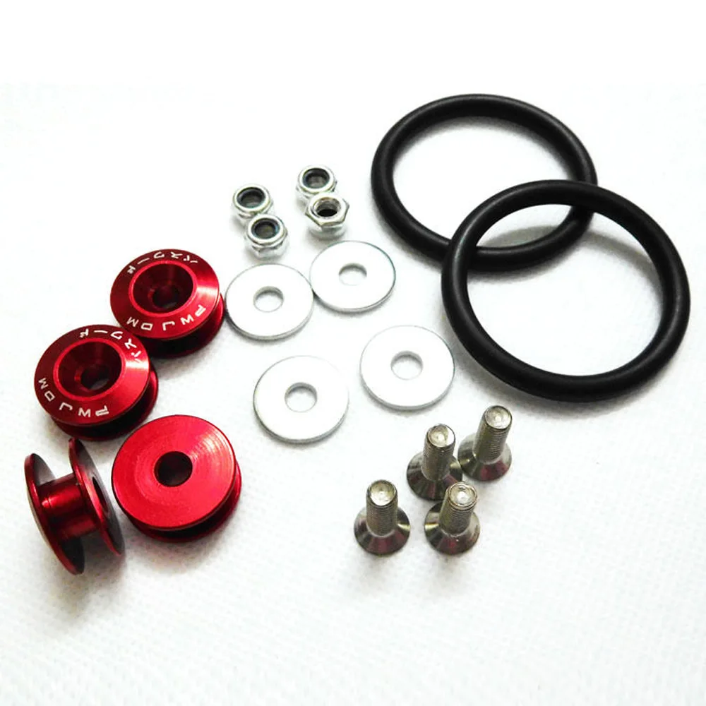 1 Set Red Universal Quick Release Fasteners Kit Accessories Fit for Bumper & Trunk Hatch Boat Accessories Marine