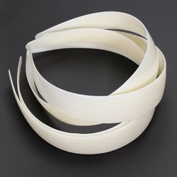 5pcs/lot White ABS Hair Hoop Blank Head Band Hoop Bezel Plastic Headbands Base for DIY Headbands Making Accessories Material