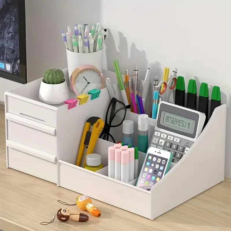 

Drawer Style Cosmetics Storage Box Desktop Dressing Table Lipstick and Skincare Sorting Rack Home Storage Desktop Organization