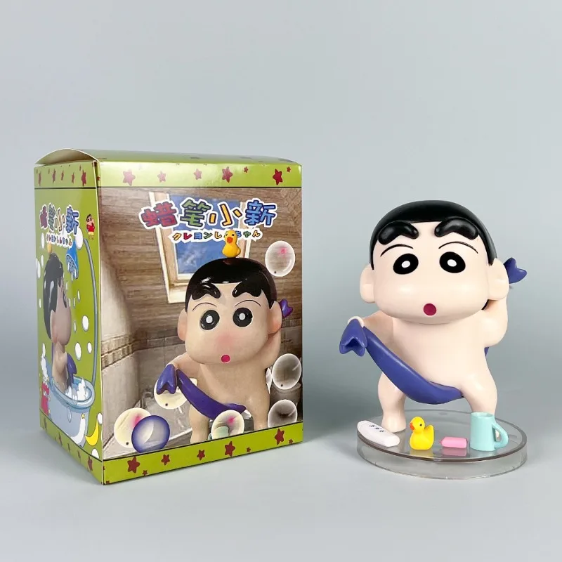 

Crayon Little Newbie Figure Animation Two-dimensional Nohara Shinnosuke Bath Shin-chan Doll Ornament Cute Girl Decoration