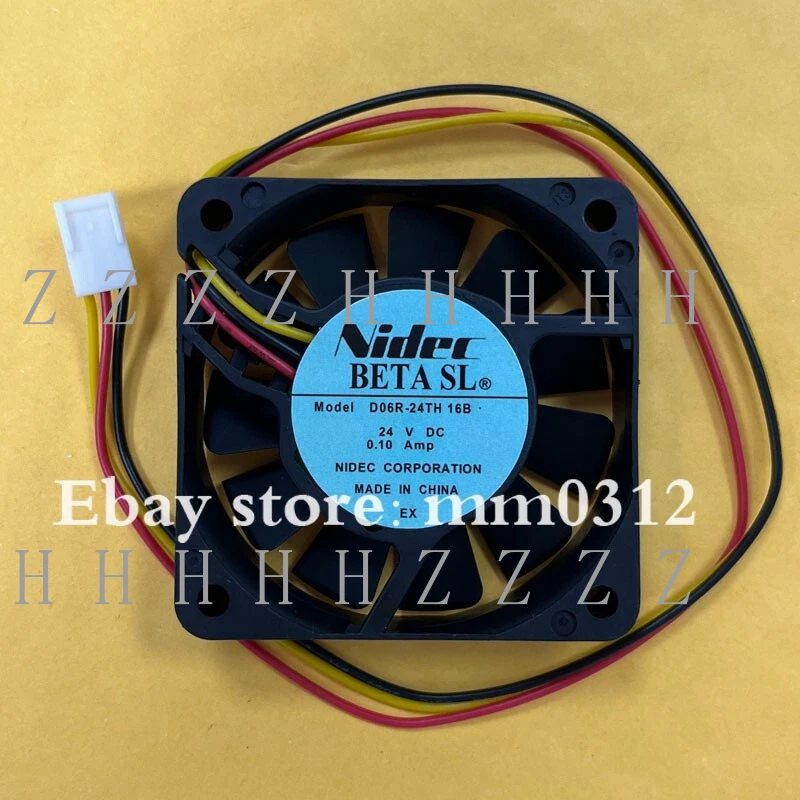 

Вентилятор охлаждения инвертора Nidec D06R-24TH 16B 24V 0.10A 6015 6см, 3-проводной