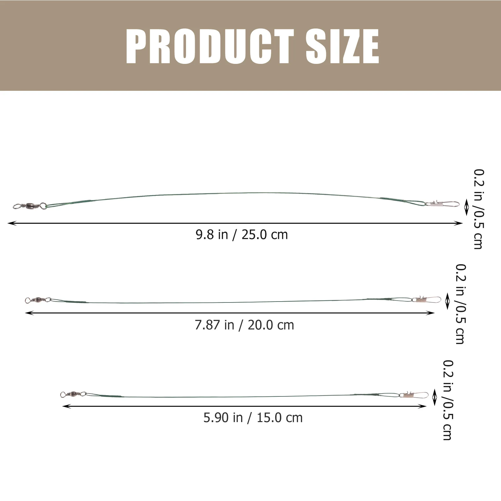 

30pcs Anti Bite Line Steel Fishing Leaders Saltwater Wires Tackle Accessories Swivel Reusable Long Time Snakehead Perch Pike